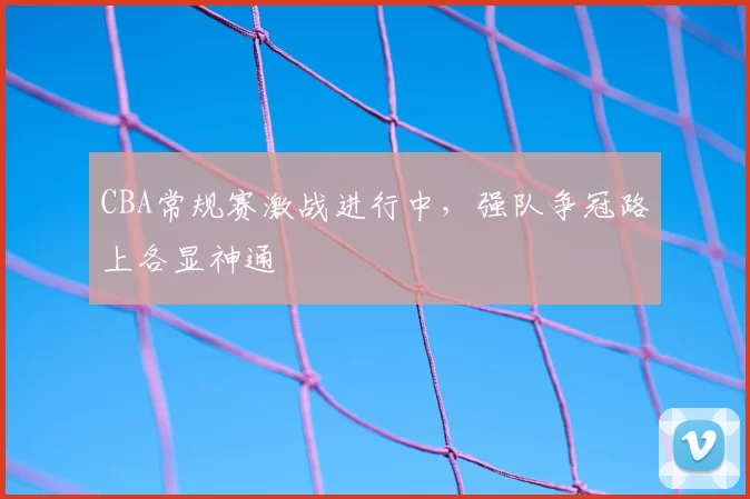 CBA常规赛激战进行中，强队争冠路上各显神通