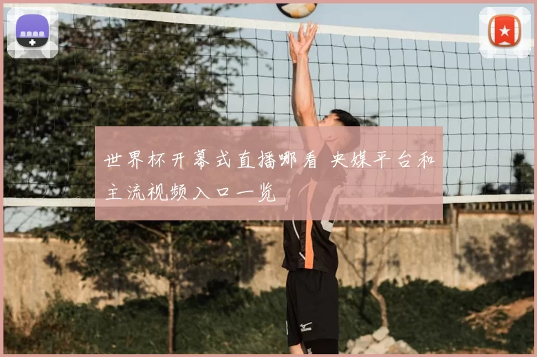 世界杯开幕式直播哪看 央媒平台和主流视频入口一览